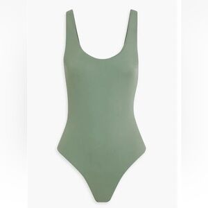 Onia The Rachel One Piece Swimsuit Women’s Sz Small? Sage Grey Green Low Back